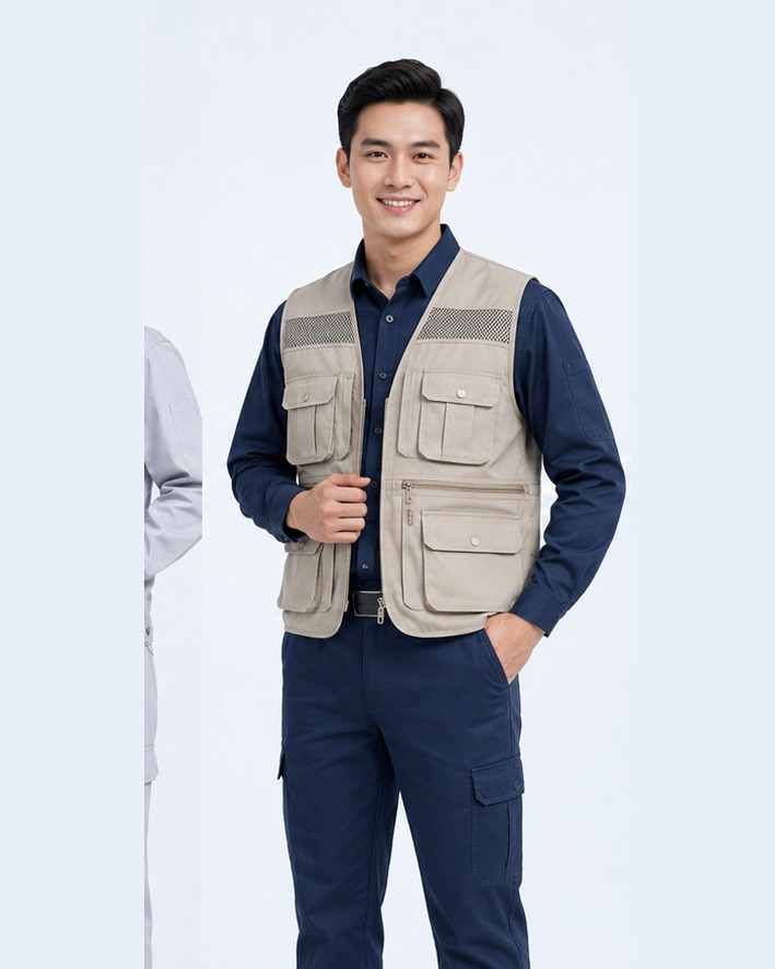 Áo ghi lê nhiều túi